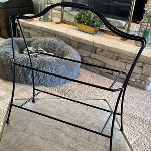 Southern Living At Home Black Metal Stand